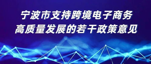 寧波綜試區(qū)新政出臺(tái)，全力支持跨境電商高質(zhì)量發(fā)展